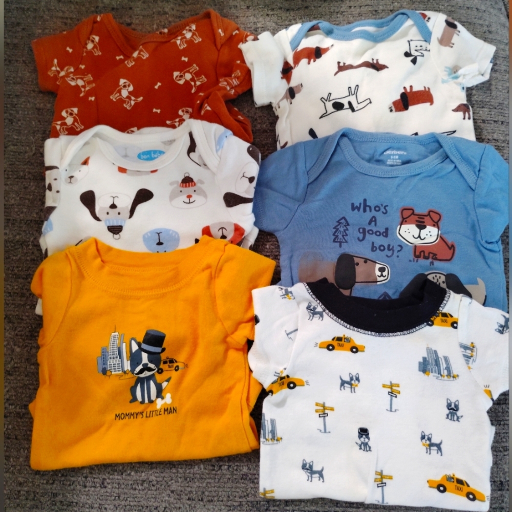 Assorted Baby Onesies with Fun Prints